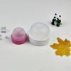 Portable PP Refillable Cream Jar Round Bottom 50g Capacity Cosmetic Container Frosted Wide-Mouth Face Cream Cans Cream