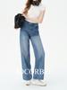 JOCORBEI Fließende Lyocell 2026 Damen High Waist Weites Bein Bodenlange Jeans