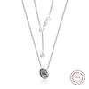 Tree of Life Necklace 925 Sterling Silver Clear CZ Pendants Necklaces for Women Statement Jewelry Bijoux Femme