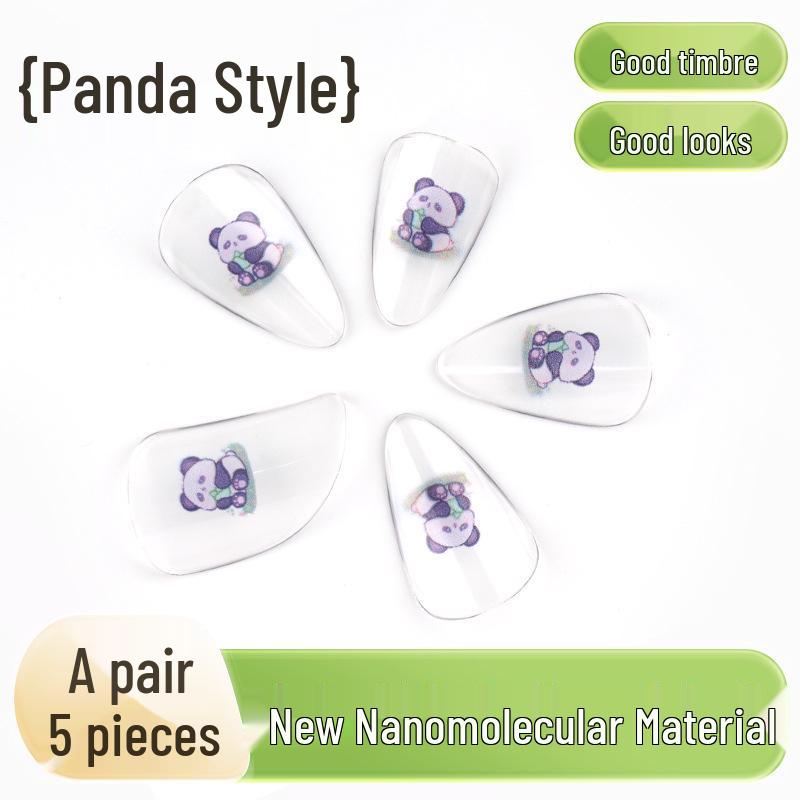 

Pipa Nail Art: Cartoon Tips for Kids, Professional Nails for Adult Pipa Players Small (5-8 years)