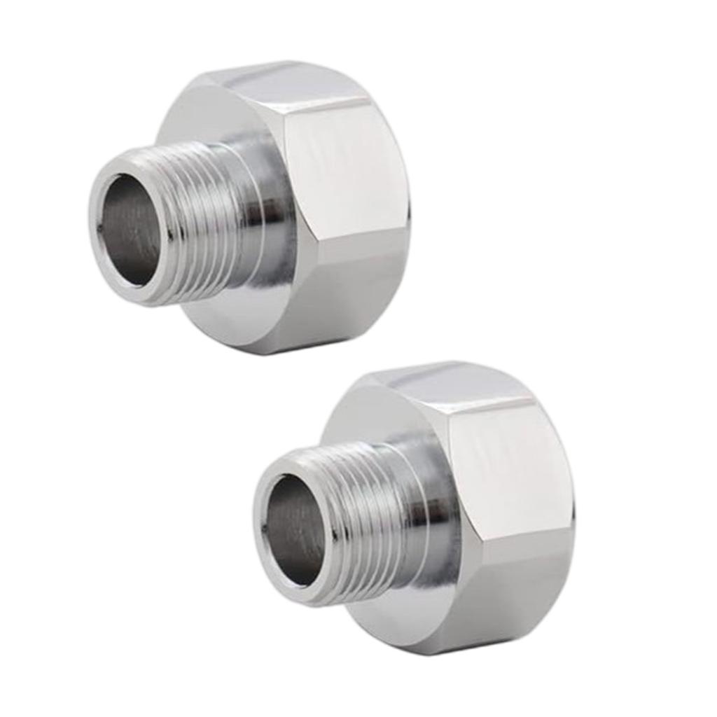 Stainless Steel Water Line Thread Adapter Set G1/2 Female G3/8 Male With Tape for Faucet Campers Washer PipeS Connection