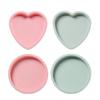 New 4Pcs/set 6 Inches Silicone Small Plate Cake Mold Round Heart-shaped Layered Baking Tray Silicone Mol