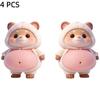 3D Fat Chai Dog Anti Collision Stickers DIY Cute Kitten Soft Silicone Self-Adhesive Stickers Children's Toy Birthday Gift