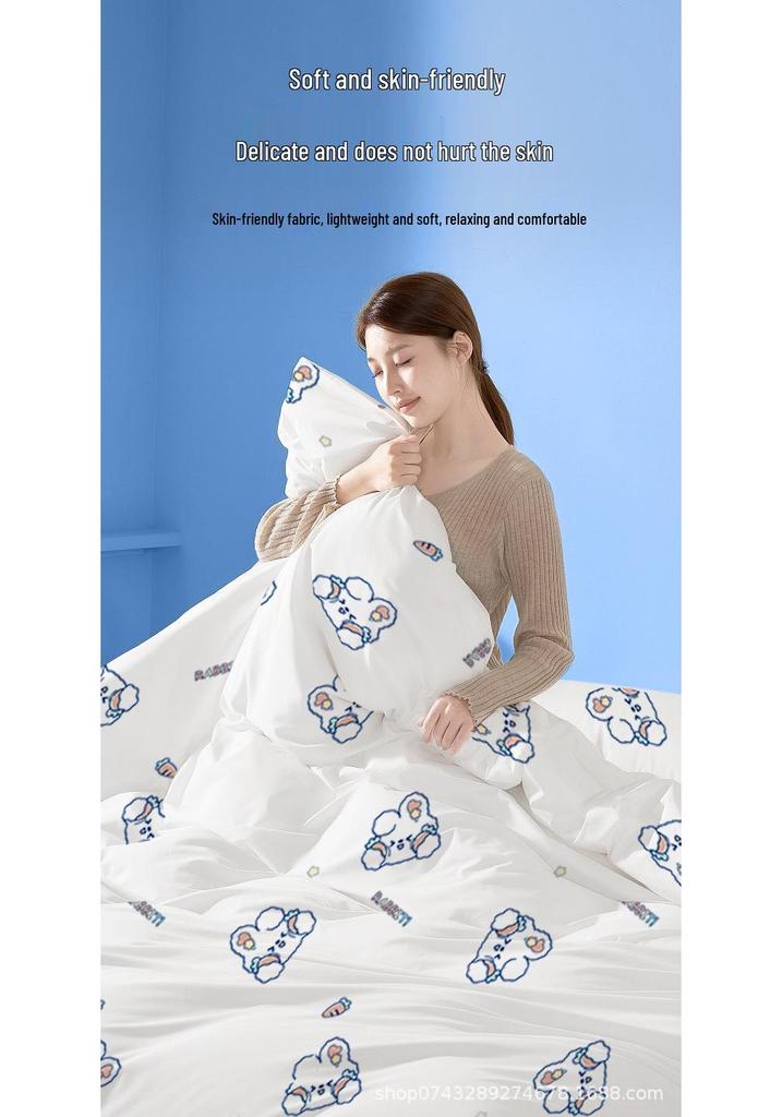 Portable 4-Piece Disposable Bedding Set: Dirt-Proof Duvet Cover, Bed Sheet, Pillowcase