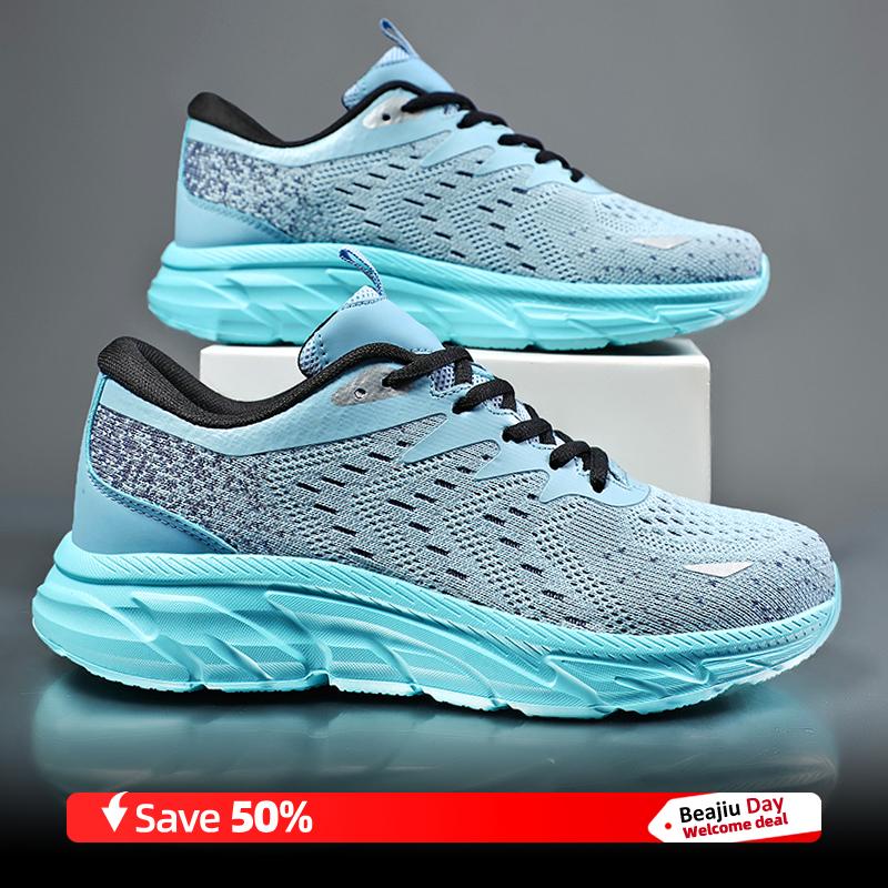 

Мужские спортивные кроссовки для бега, повседневные, марафонские, дышащие, легкие, женские, удобные, спортивные, нескользящие, для ходьбы 39 синий