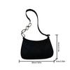 Fashion Women's Minimalist Felt Handbag - Lightweight Diamond Quilted Shoulder Bag with Half-Chain Strap Zipper For Daily Use