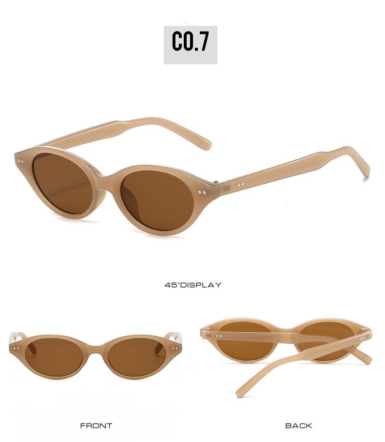 New Fashion Oval Sunglasses Vintage Polygonal Frame UV400 Protection Retro Designer Driving Shades