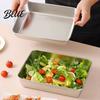 Dishwasher Safe Food Box with Stainless Casserole Steel Dispenser Rectangular Pan Multipurpose Arc-shaped Handle Portable Picnic Large Capacity