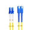 Kabel krosowy światłowodowy LC - Jednomodowy Dupleksowy, Kwadratowy do Okrągłego LC, 1 Metr, Kabel do Centrum Danych 10 Gigabit (Dostępne w 1/5/10/20/30 m)
