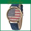 Vintage Graffiti States Canvas Watch With Quartz Movement For Unisex Wear