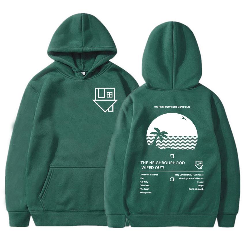 Album Wiped Out Felpe con Cappuccio da Stampa Felpe della Band del Quartiere Pullover con Cappuccio a Manica Lunga Abbigliamento Donna Uomo Sudaderas