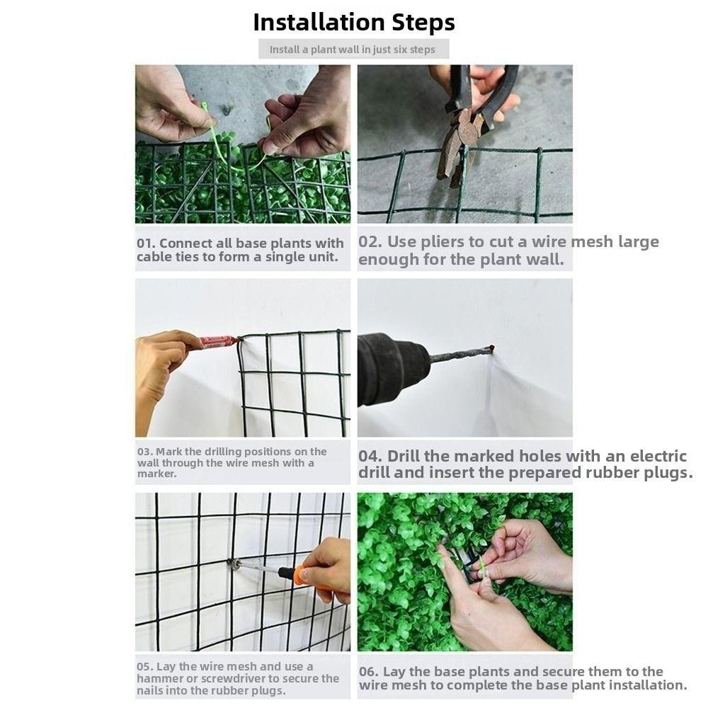 Eternal Life Artificial Plant Wall Panel Flower Artificial Fern Grass  Privacy Screen
