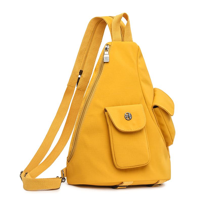 Ryggsekk Dame Multifunksjonell Veske Dobbeltformål Stor Kapasitet Brystveske Lett Pendler Crossbody-veske