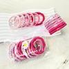 12pcs/set High Quality Ponytail Holders Nylon Elastic Rubber Band Fashion Hair Rope Set  School