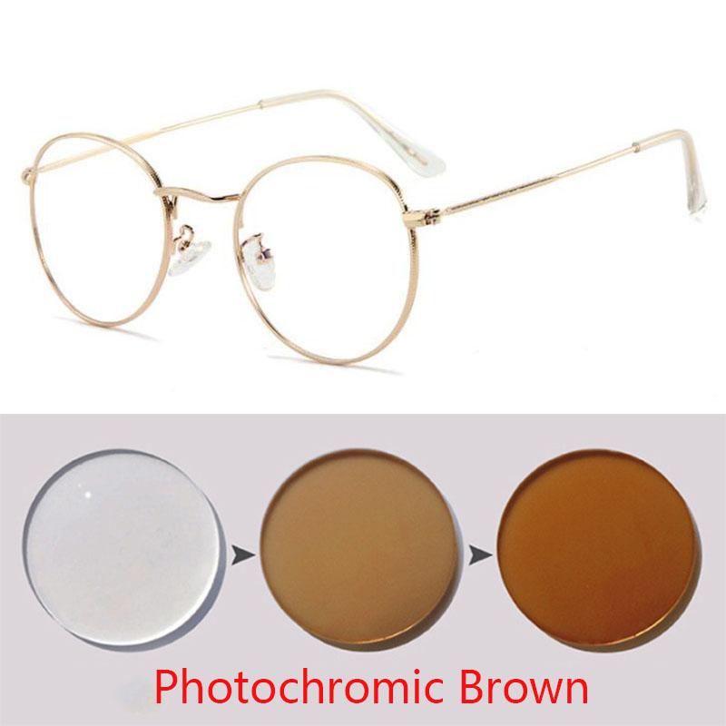 Round Metal Style Option Eye Glasses 3447 Myopia Astigmatism Prescription High Quality Prescription 0 -0.5 -0.75 To -6.0