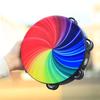 Dazzling Colour Hand Drum Double Row Jingles Kids Drum Musical Instrument Toy  Create