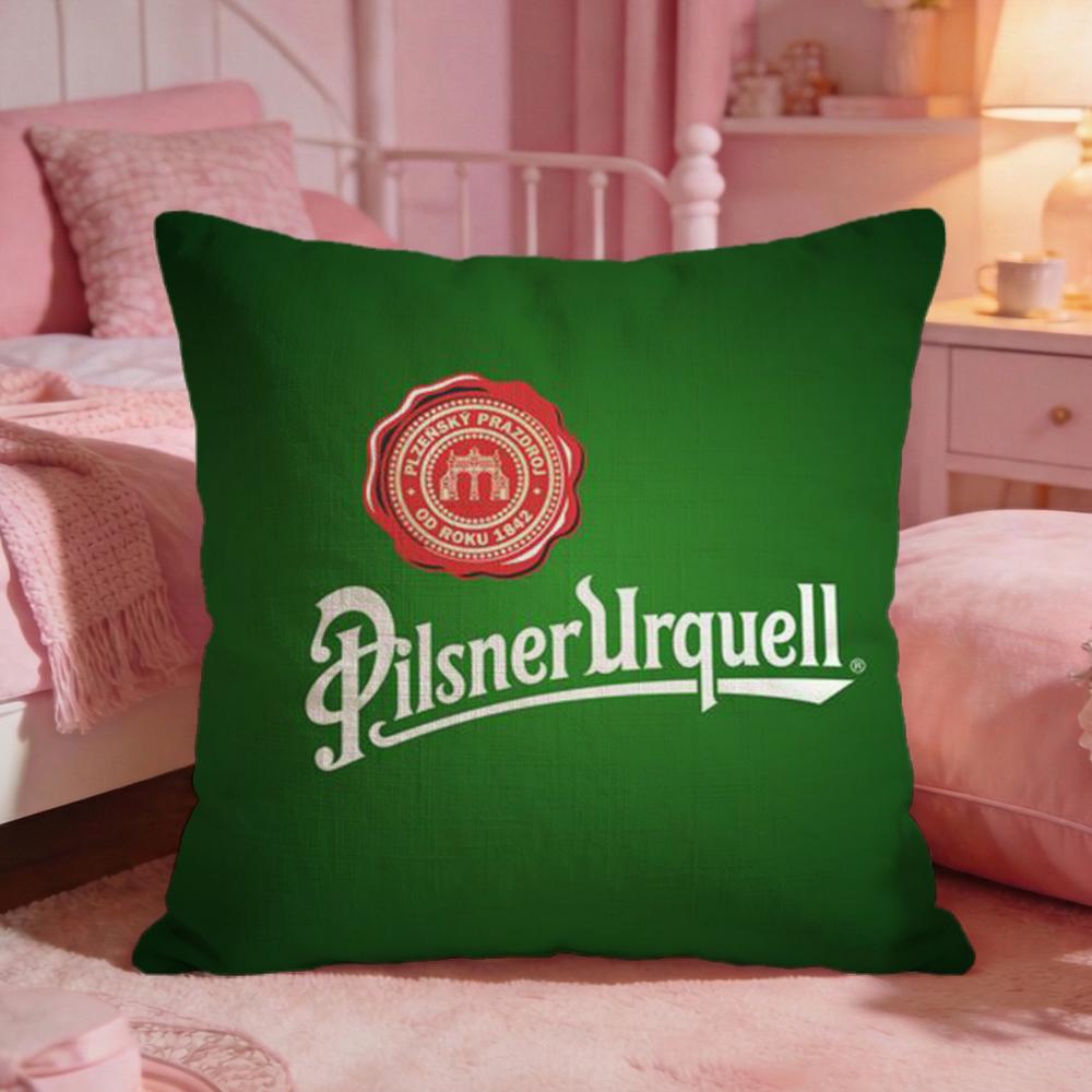 Potah na polštář Beer Pilsner Urquell Prémiový komfort Oboustranný potah na polštář Design dva v jednom Pro jakoukoli místnost Interiér auta
