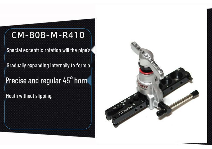 CoolMax GeMe 45° Eccentric Tube Expander CM-808-M-R410 Metric/Imperial Tool