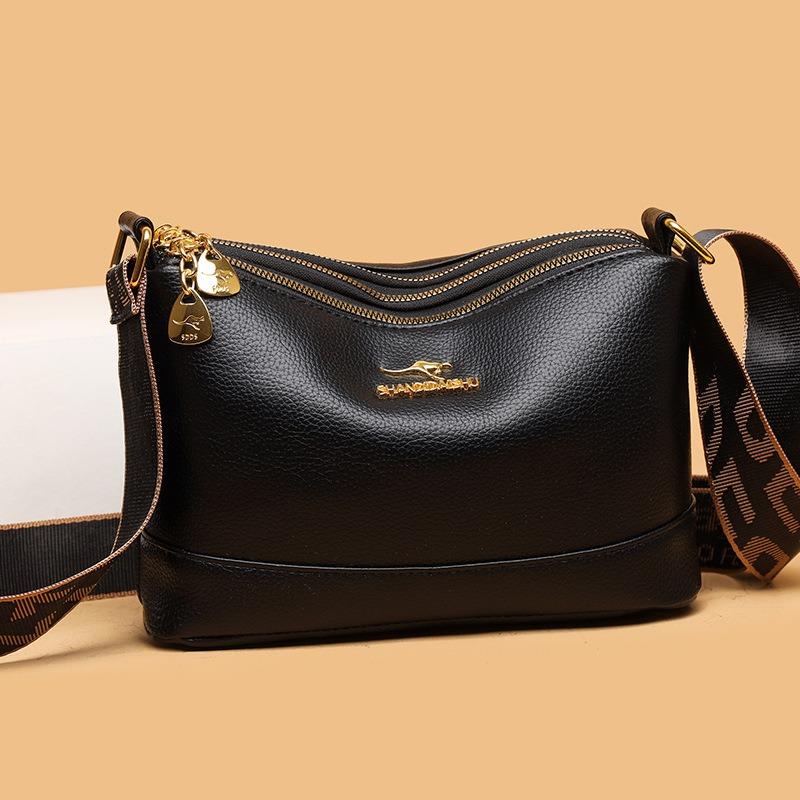New Soft Leather Women Bag Premium Shoulder Bag Large Capacity Middle-Aged Mom Bag Minimalist Versatile Crossbody Bag