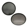 4Pcs Non-Stick Pizza Pan with Perforated Holes Heavy-Duty Round Barbecue Grill Pan Heat-Resistant Multipurpose Baking Tray for Bread Roasting Grilling