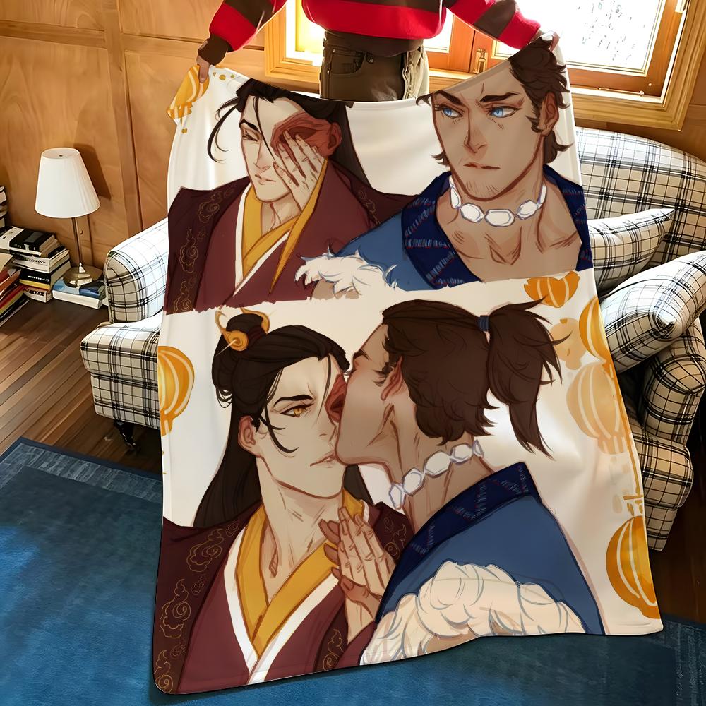 Animation A-Avatar The Last A-Airbender Throw Flannel Cozy Print Blanket, Portable, Durable Machine Washable Cute Cool