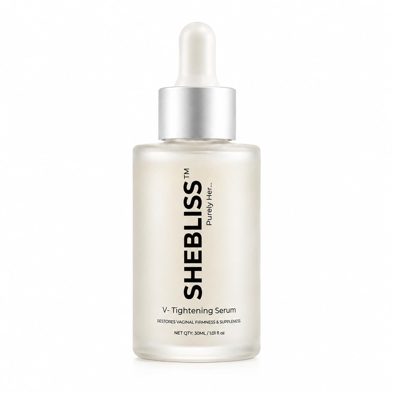 SheBliss V-Tightening Serum with Manjakani Extract, Aloe Vera and Witch Hazel, for Tightening, Lubrication and pH Balance, Ayurvedic, Paraben-free,