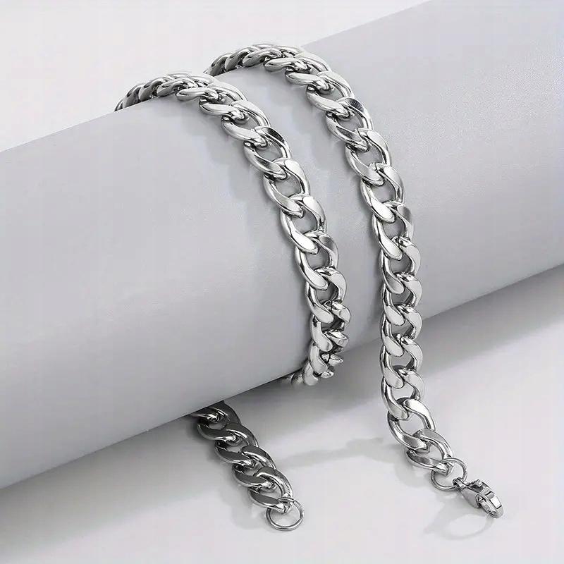 ELEGANT Men' Chain Silver Chain TITANIUM + FREE