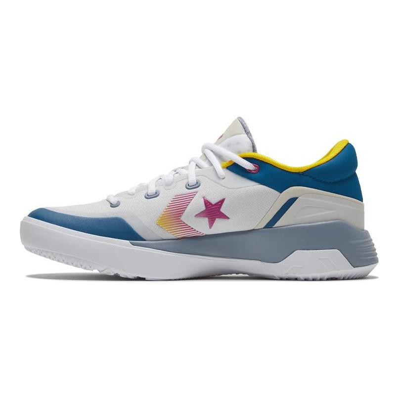 Converse G4 Basketball Shoes White Blue 168792C