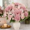 Artificial Flowers Rose chrysanthemum Silk Wedding Home Room Vase Valentine's Day Wreath garden party Diy gift Decora Hot sales