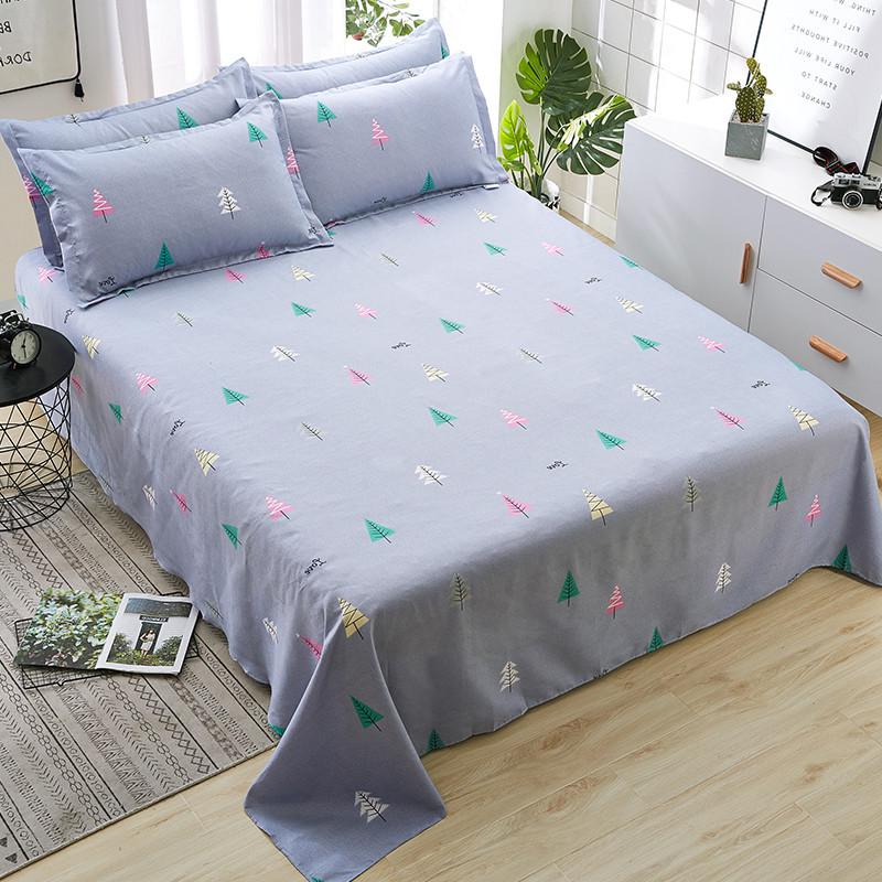 Cartoon Flannel Bed Sheet - Double or Single Size, Perfect for Dorms, In Stock
