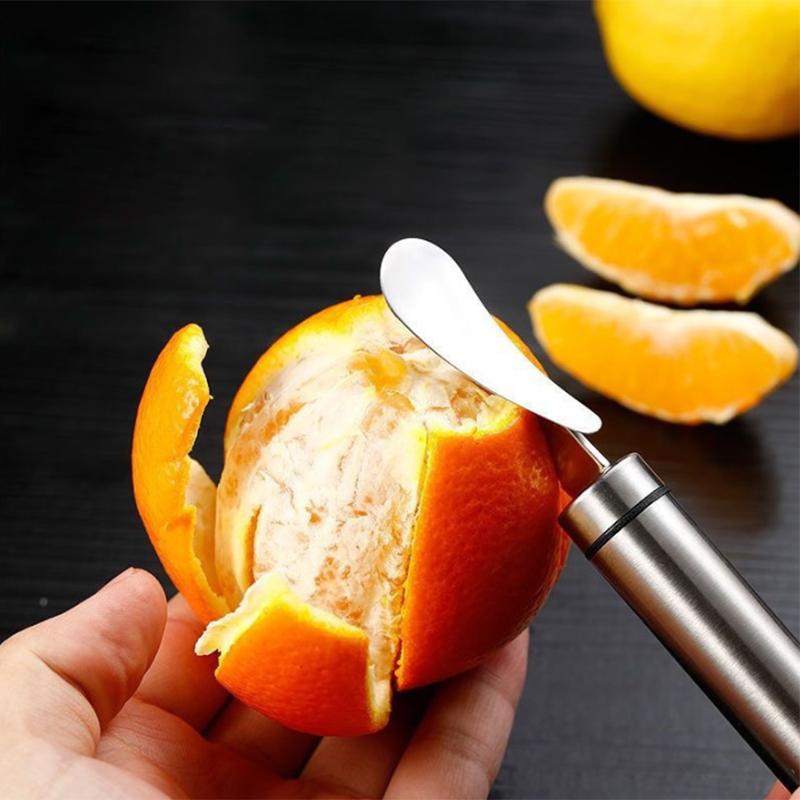 Orangenschäler Edelstahl Zitrone Manueller Schäler Praktischer Frucht Grapefruit Öffner Schneider Küchenhelfer Küchenzubehör