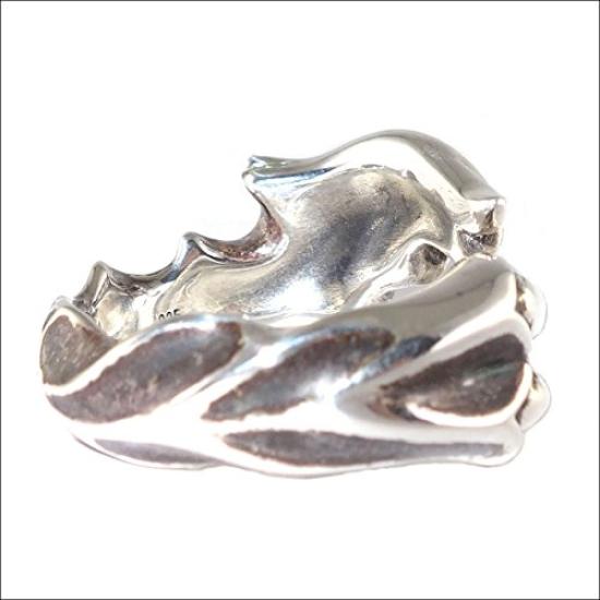 Artemis Classic Crawl Size 15 Silver Brand Silver 925 Satan's Ring, (ac-acr0255), Men's Accessory, Jewelry, Ring,