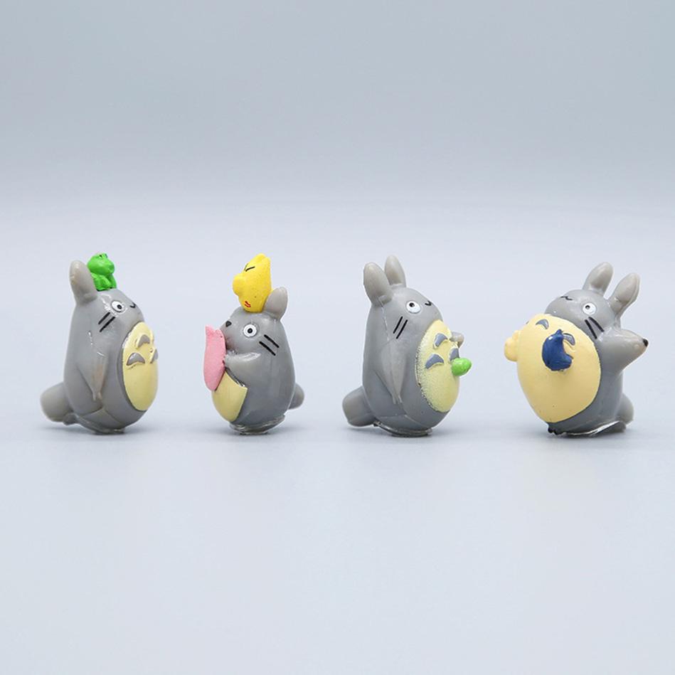 Totoro Cartoon Szene Figuren Set - Niedliche Mini-Statuen für Haus, Garten, Aquarium, Auto-Dekoration, Kreative Ornamente