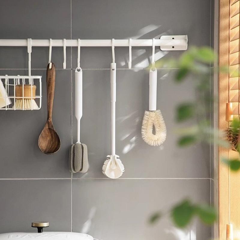 3 Stück Becherbürsten Babyflaschenreiniger Langer Griff Flaschenreinigungsbürste Küchenreinigungswerkzeuge Multifunktionale Tassenbürste