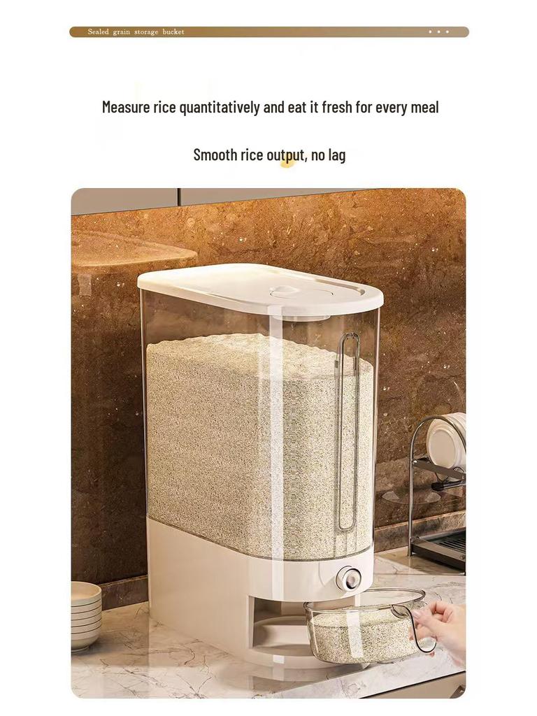Sealed Insect-Proof Moisture-Proof Rice Storage Container – Large Capacity, Food-Grade Bucket for Whole Grains.