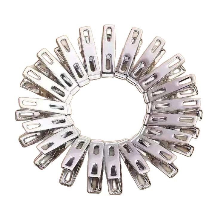 Wieloklamerkowy stojak do suszenia ubrań ze stali nierdzewnej – Wiatroodporny i idealny na skarpetki