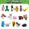 16Pcs Minecraft Blocks Figures Fit Building Characters Mini My Series