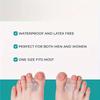 1 Pair Gel Toe Separators for Foot Comfort & Support Waterproof Spacers for Big Toe & Hammer Toe - Ergonomic Design, One Size Fits Most