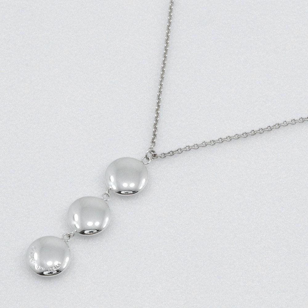 TIFFANY&Co. Triple Circle Drop Necklace Silver925 13.0g Women Used