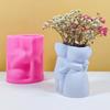 Couple Doll Silicone Mould for Flower Pots Vase Mold Concrete Cement Epoxy Resin