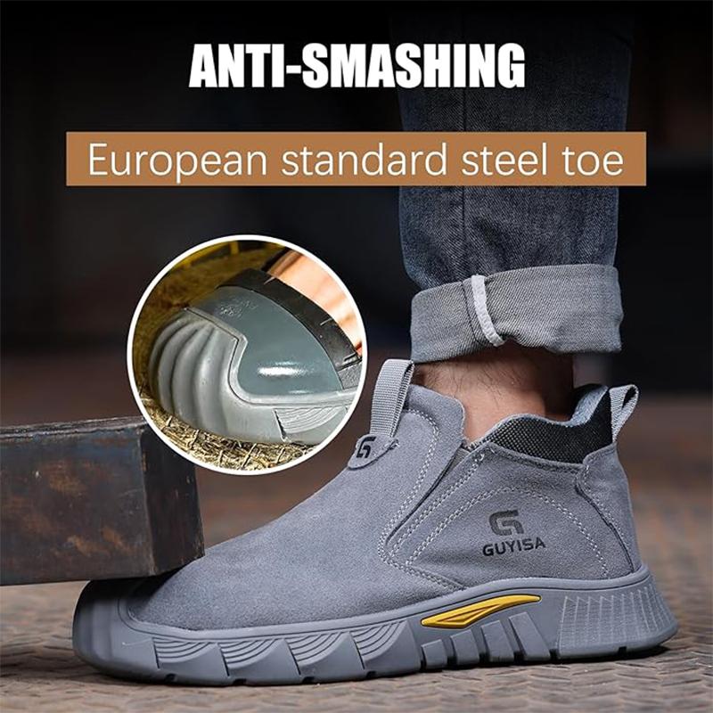 Indestructible Safety Shoes For Man Welding Work Boots for Men Non Slip Steel Toe Shoes Anti-smash Stab-resistant Safety Shoes