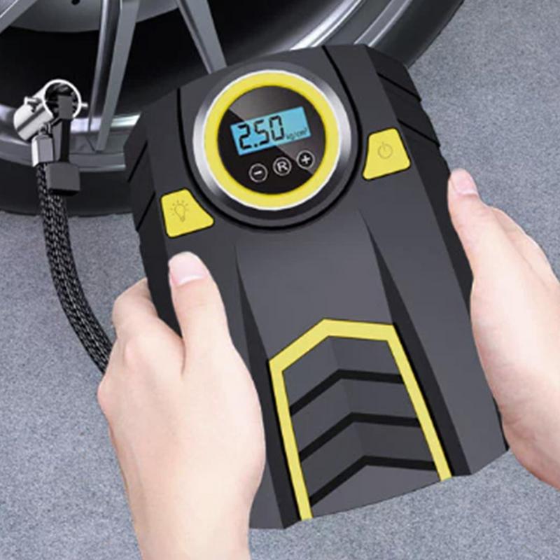 Portable Air Compressor Tire Inflator Portable Air Compressor 3 Gears Brightness Compact Multi-Function Accessories For Sports