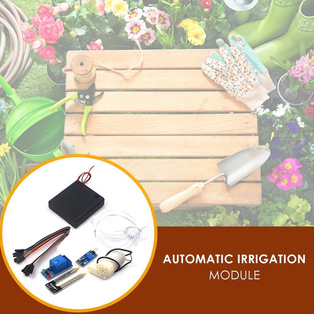 1-5 Sätze Wasserpumpenmodul-Kit Automatisches DIY-Bodenfeuchtedetektion Garten-Tropfbewässerung Bewässerungssystem Zubehör