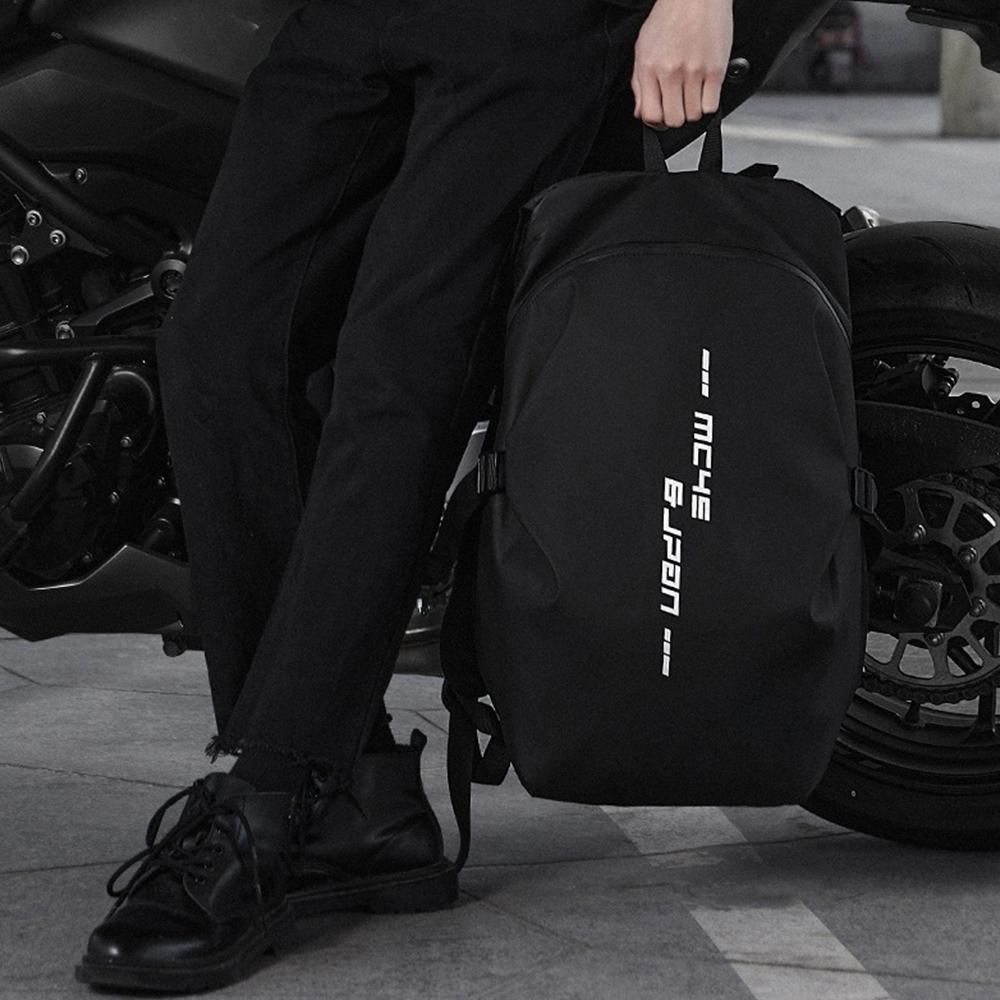 Large Capacity Motorcycle Backpack Reflective Stripe Helmet Storage Bag New Helmet Backpack