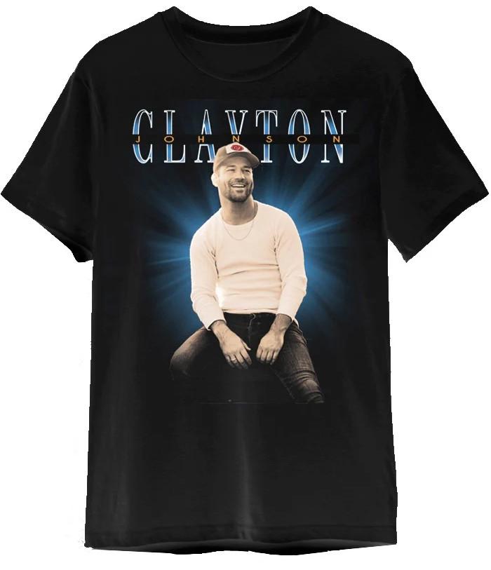 Clayton Johnson Blue Burst Portrait Tee T-shirt Gift S-234XL Vintage NZ358 M