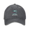 Artificial Intelligence AI Light Mature Style Baseball Cap Not Easy To Fade Sports Enthusiasts Unisex Denim Hat