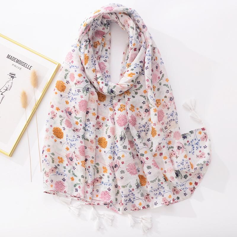 Fashion Wave Striped Patchwork Tassel Viscose Shawl Scarf Lady Print Pashmina Stole Wrap Snood Bufandas Muslim Hijab Sjaal