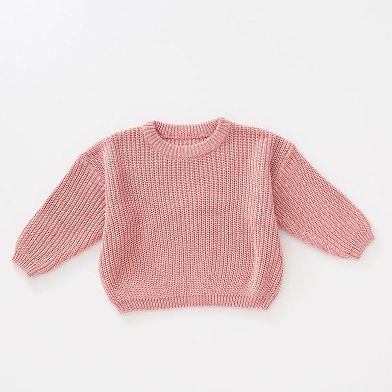 Autumn New Baby Boys Girls Clothes Baby Sweater Toddler Knit Sweater Newborn Knitwear Long Sleeve Cotton Baby Pullover Tops