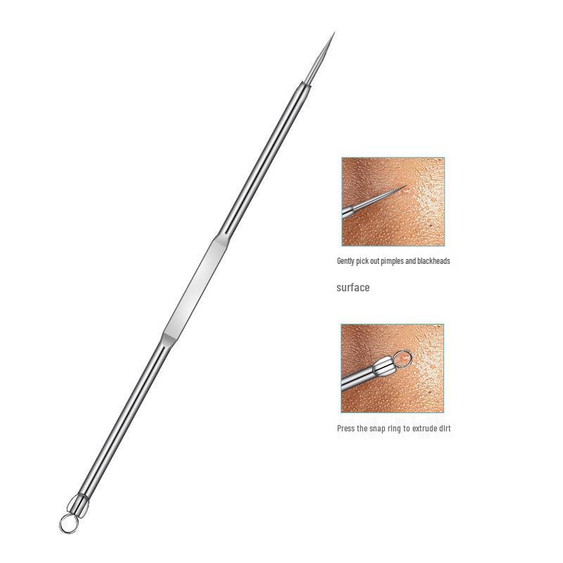 Stainless Steel Double-Ended Blackhead and Pimple Removal Tool