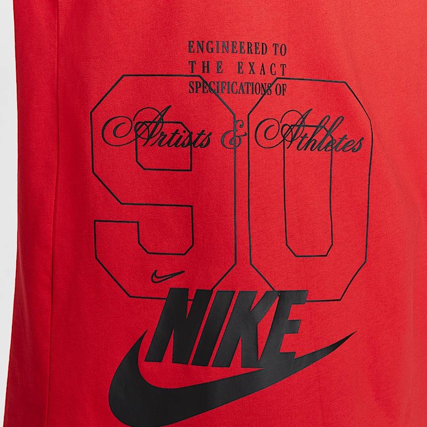 Nike Sportswear Logo Loose Fit Crew Neck Comfortable Short Sleeve T-Shirt Women Tops University-Red HJ2994-657
